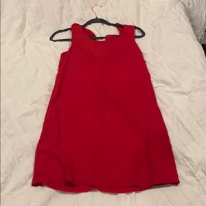 Red party dress
